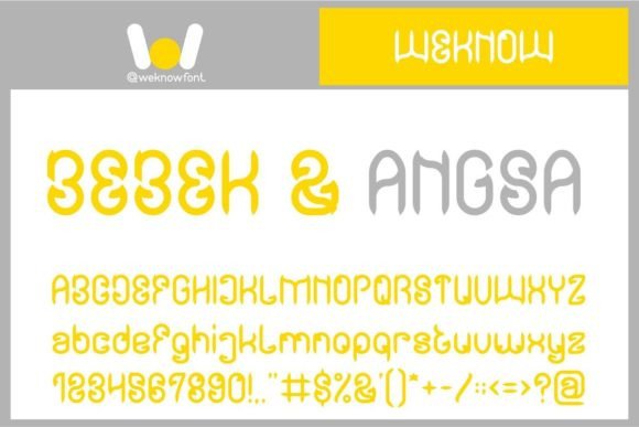 Bebek and Angsa: A Stylish Display Font for Campaigns