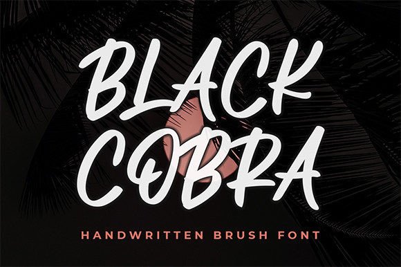 Black Cobra: A Modern Script Font for Bold Branding