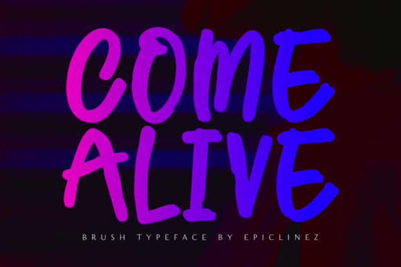 Bring Your Craft Projects to Life with the Come Alive Font