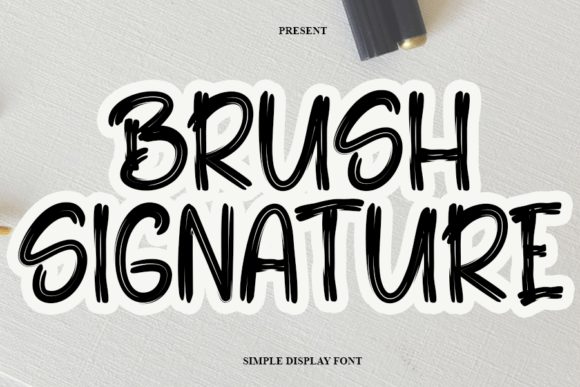 Brush Signature: A Modern Calligraphy-Inspired Display Font