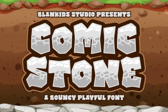 Comic Stone Font for Handmade Creations