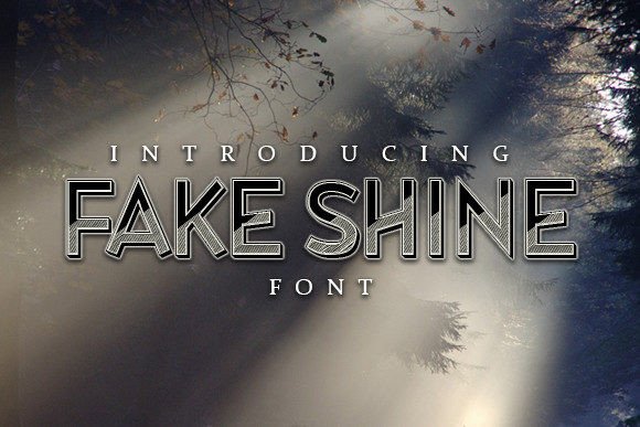 Fake Shine: A Bold Display Font for Digital Creativity