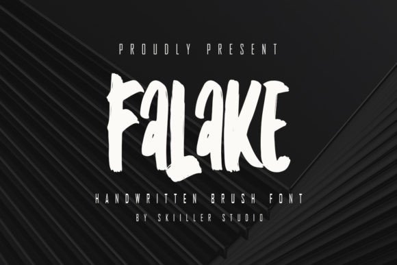 Falake: A Modern Handwritten Display Font for Editorial Projects