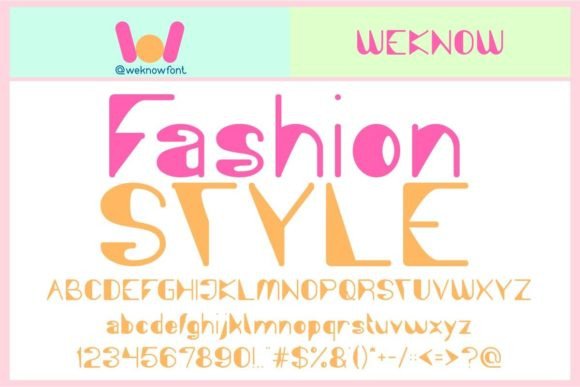 Fashion Style Font for Editorial Design