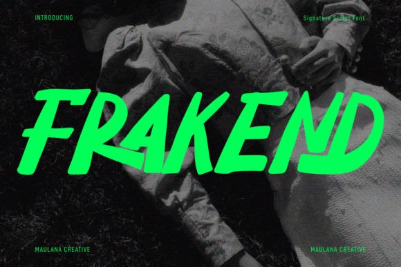 Frakend: A Handwritten Display Font for Digital Branding
