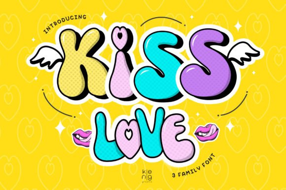Kiss Love Font for Eye-Catching Branding