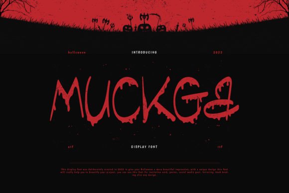 Muckga: A Spooky Display Font for Editorial Design