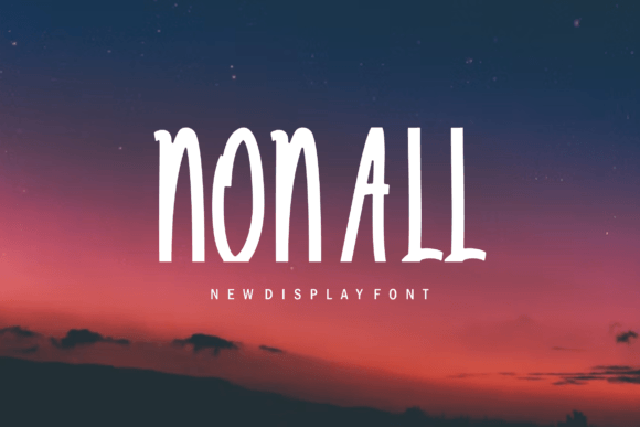 Nonall: A Delicate Display Font for Editorial Elegance