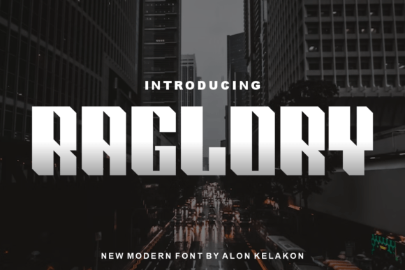 Raglory: A Cool Display Font for Polished Branding