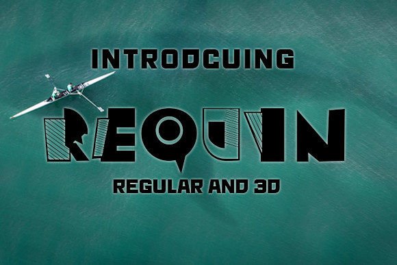 Requin: A Stylish Art-Deco Display Font for Bold Branding