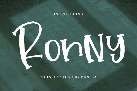 Ronny: A Whimsical Display Font for Creative Branding