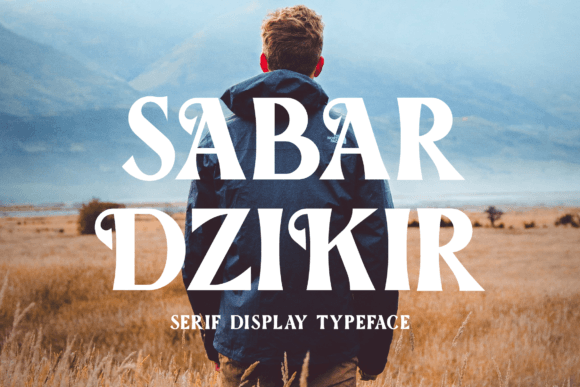 Sabar Dzikir: A Sophisticated Display Font for Digital Design