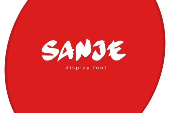 Sanje: A Modern Japanese Display Font for Web Design