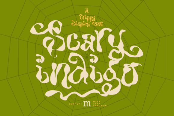 Scary Indigo Font for Web Design