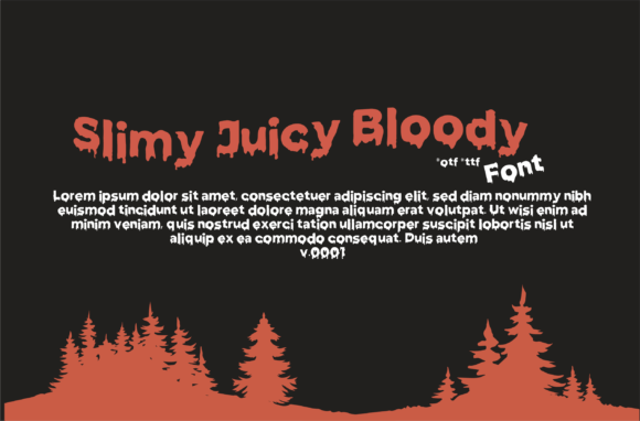 Slimy Juicy Bloody Font Review for Web Design