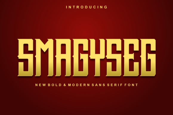 Smagyseg: A Modern Display Font for Editorial Design