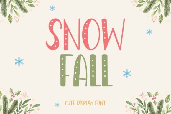 Snowfall Font for Web Design and Brand Identity
