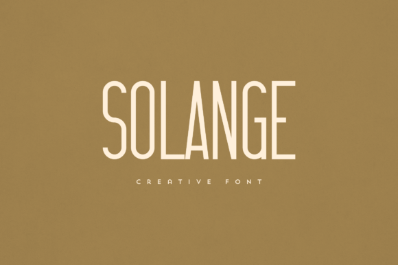 Solange Font for Branding Projects