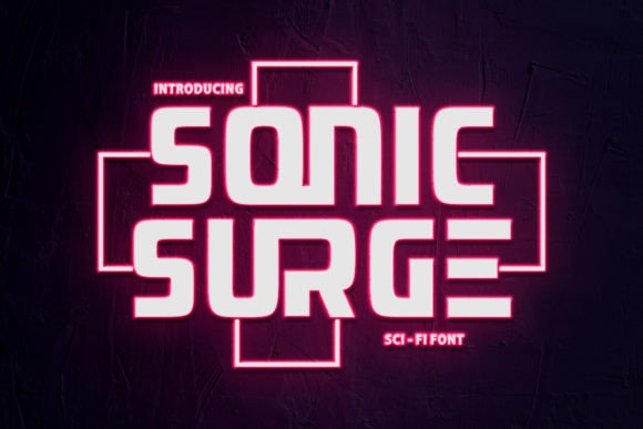 Sonic Surge: A Futuristic Display Font for Editorial Design