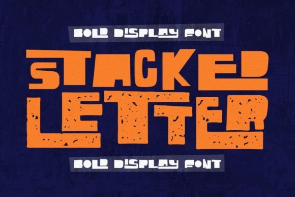 Stacked Letter: A Whimsical Display Font for Editorial Projects
