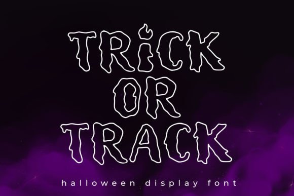 Trick or Track Font for Halloween Campaigns
