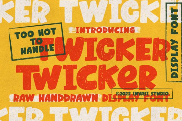 Twicker: A Playful Font for Editorial Design
